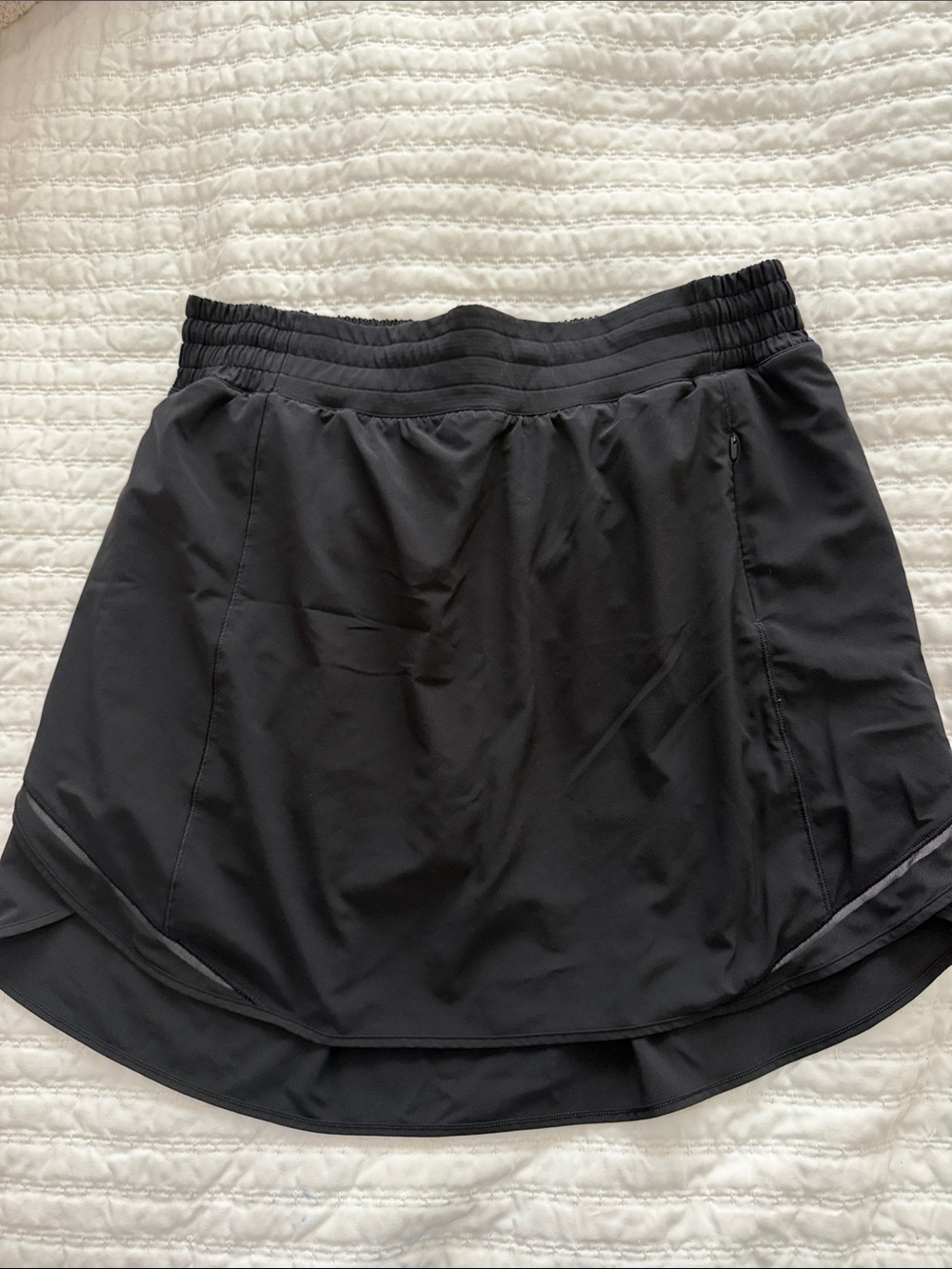 Lululemon Black Athletic Skirt with Elastic Waistband